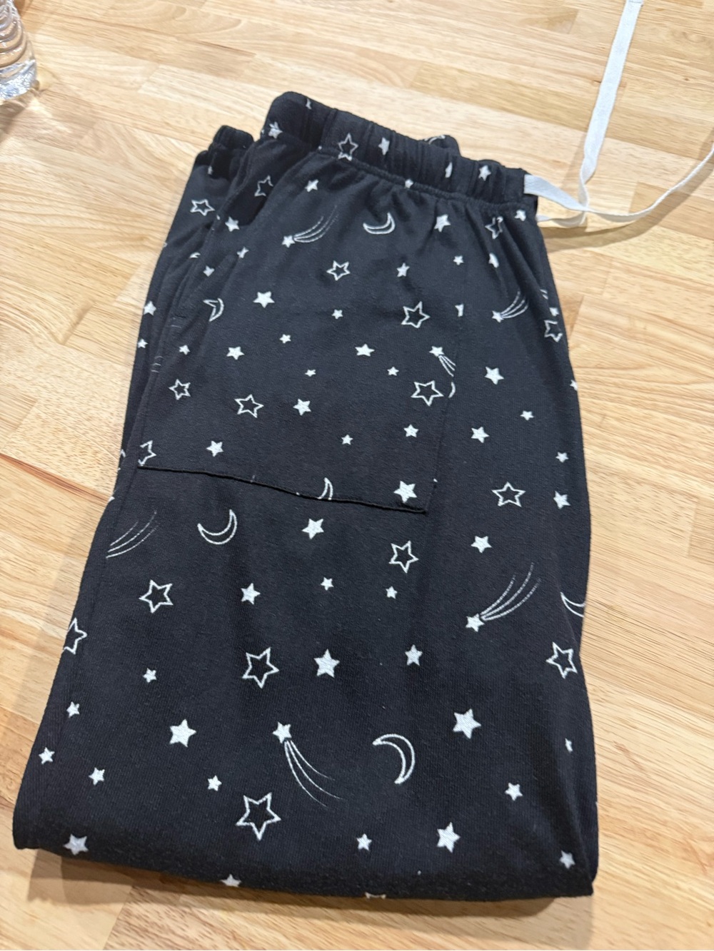 Cozy Black Star & Moon Pajama Pants for Women